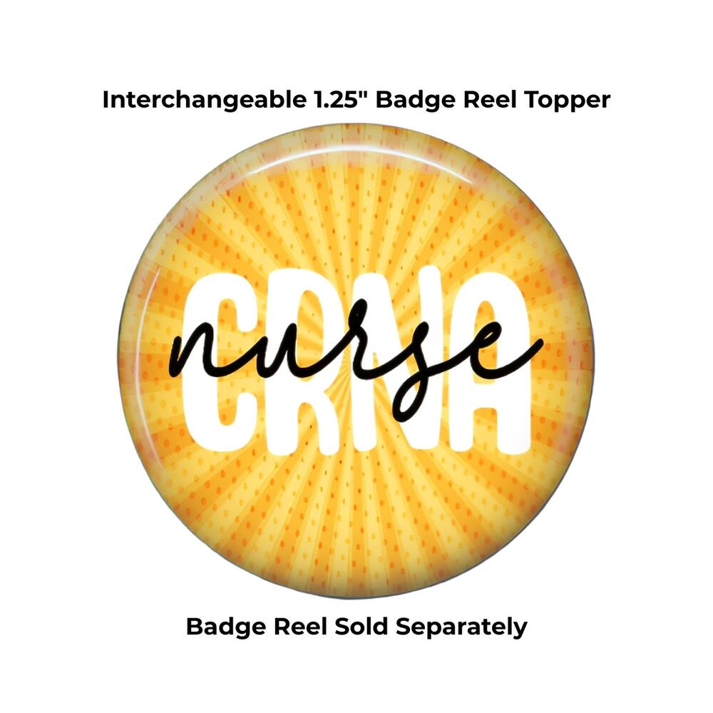 CRNA Badge Topper Certified Registered Nurse Anesthetist Anesthesia Gift
